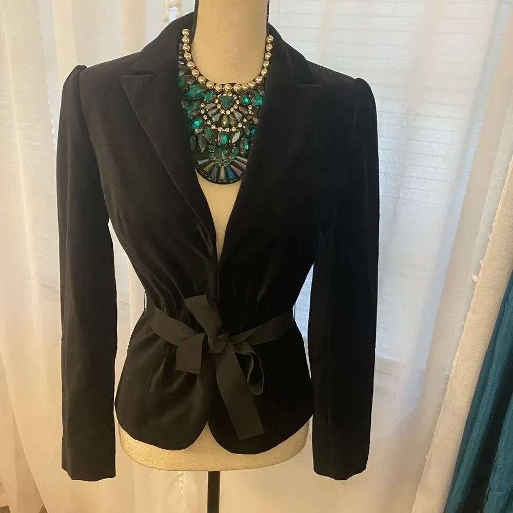 NEXT velour blazer ,S